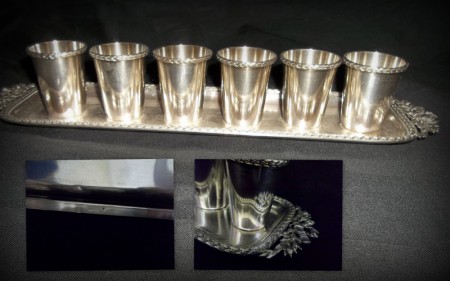 015 SERVICE A DIGESTIF METAL ARGENTE